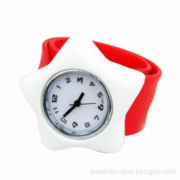 Slap Wristwatch, Suitable for Promotional Gifts, Made of 100% Nontoxic Silicone
